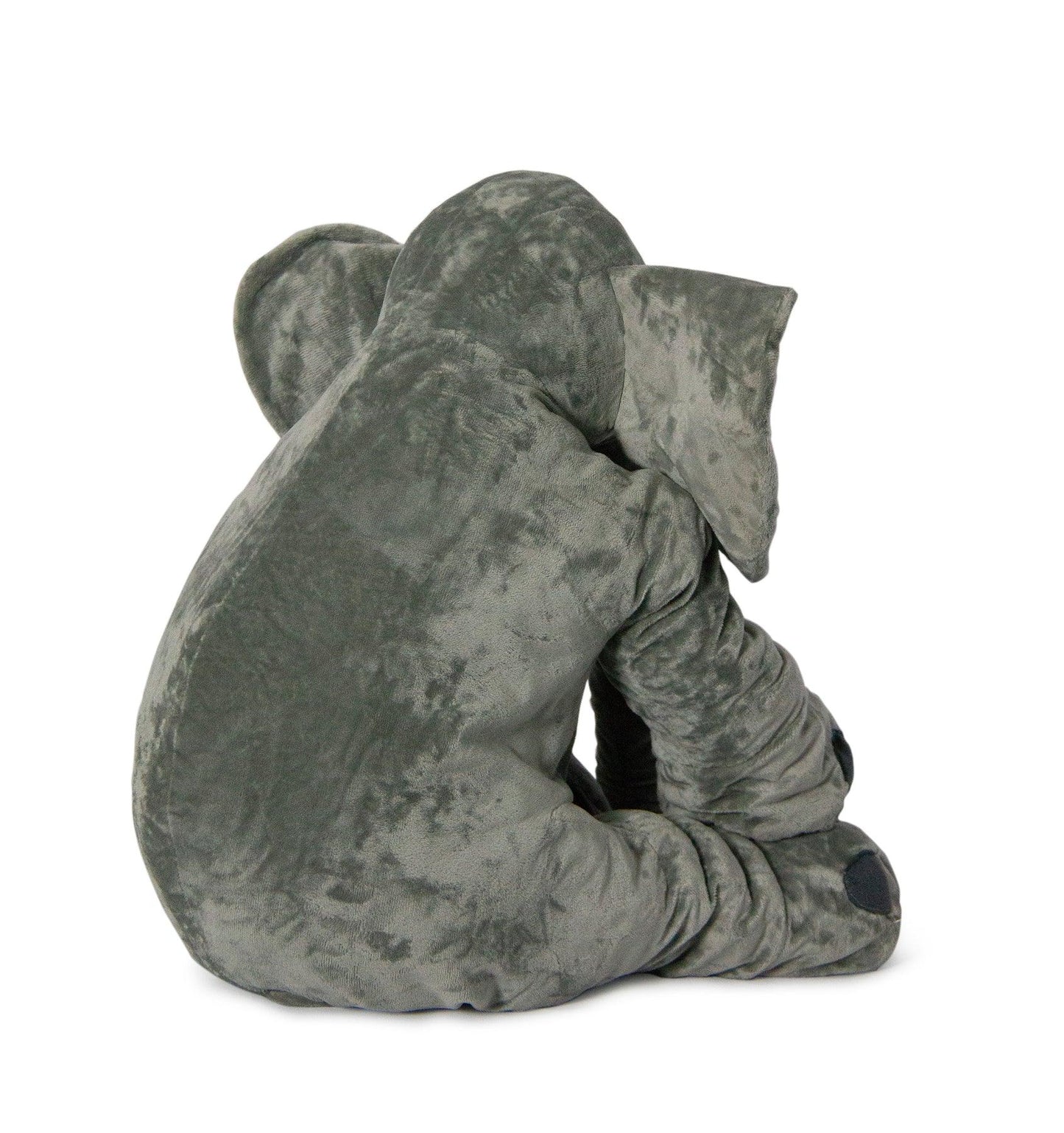 Plush Grey Elephant Baby Pillow